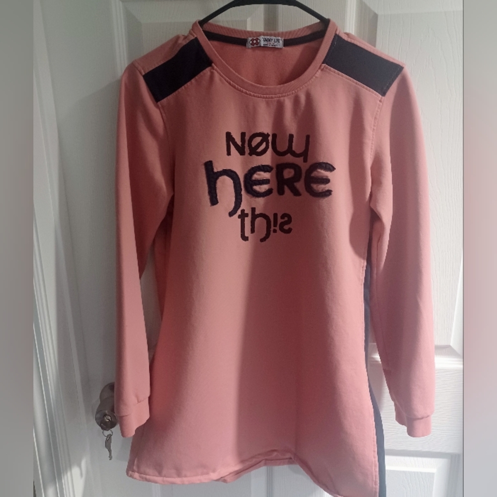 Tommy Life Pink Long Sleeve Sweater